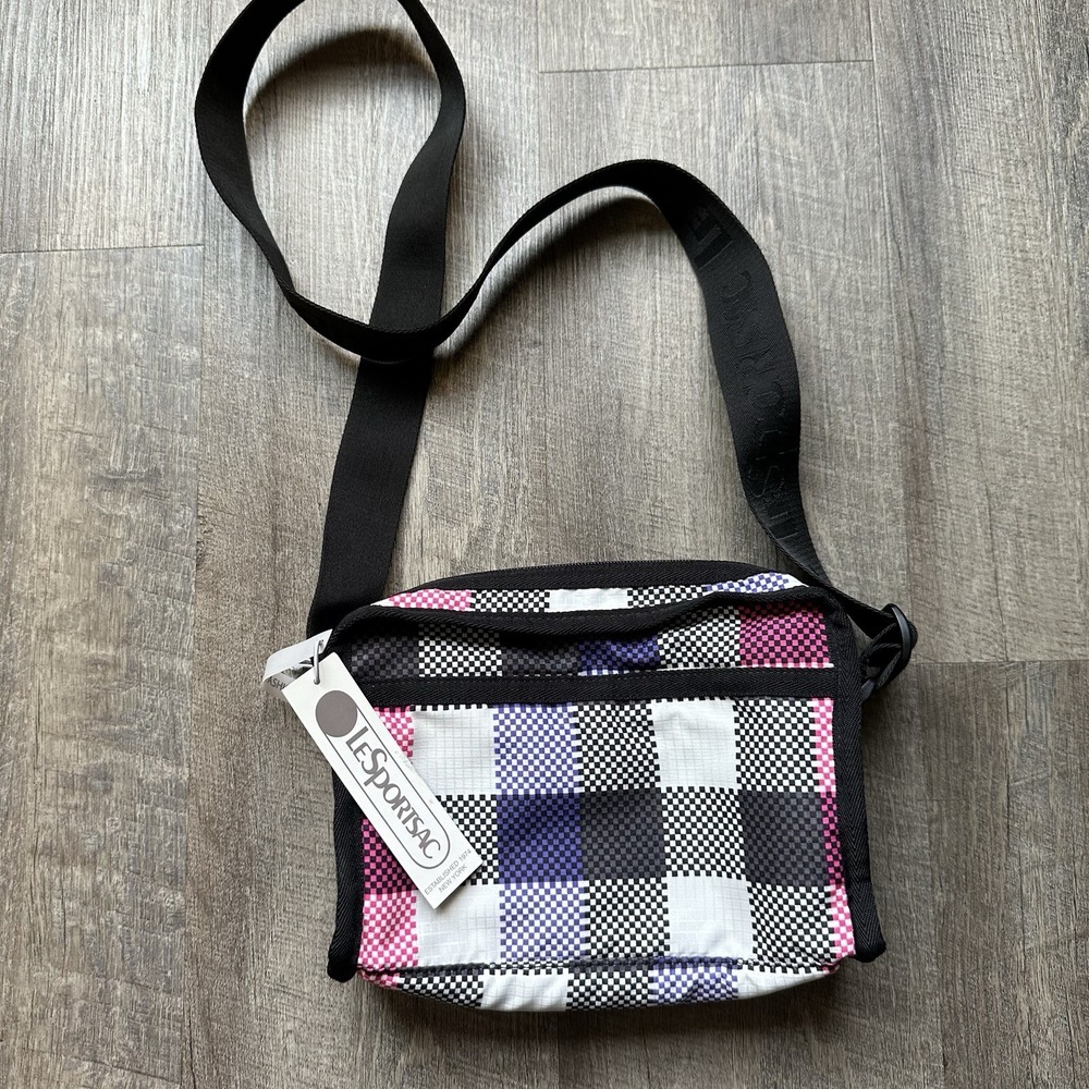 New Lesportsac Gabrielle East West Box Crossbody Pop-Picnic MSRP $75.00